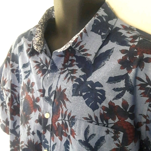 VAN HEUSEN Tropical Shirt, XL - Picture 3 of 9